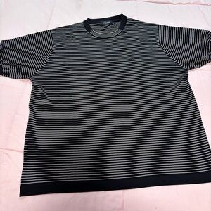 Brioni Classic Black & White Striped Men's Tee Size 50